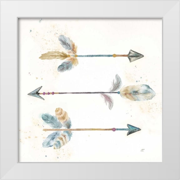 Coulter, Cynthia 12x12 White Modern Wood Framed Museum Art Print Titled - Arrowhead Trio I
