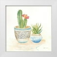 thumbnail image 1 of Coulter, Cynthia 12x12 White Modern Wood Framed Museum Art Print Titled - Cactus Pots I, 1 of 4