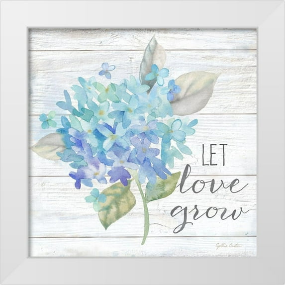 Coulter, Cynthia 12x12 White Modern Wood Framed Museum Art Print Titled - Farmhouse Hydrangea II