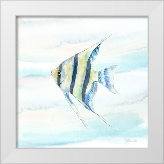 Coulter, Cynthia 12x12 White Modern Wood Framed Museum Art Print Titled - Great Blue Sea IX