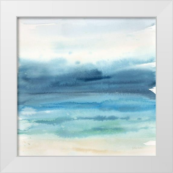Coulter, Cynthia 12x12 White Modern Wood Framed Museum Art Print Titled - Indigo Seascape I