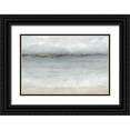 thumbnail image 1 of Coulter, Cynthia 14x11 Black Ornate Wood Framed with Double Matting Museum Art Print Titled - Serene Sea Grey Gold Landscape, 1 of 4