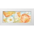thumbnail image 1 of Coulter, Cynthia 14x8 White Modern Wood Framed Museum Art Print Titled - Poppy Meadow Pastel Woodgrain Panel, 1 of 4