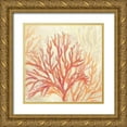 thumbnail image 1 of Coulter, Cynthia 15x15 Gold Ornate Wood Framed with Double Matting Museum Art Print Titled - Coral Reef Cream I, 1 of 4