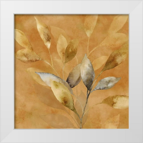 Coulter, Cynthia 15x15 White Modern Wood Framed Museum Art Print Titled - Majestic Leaves IV