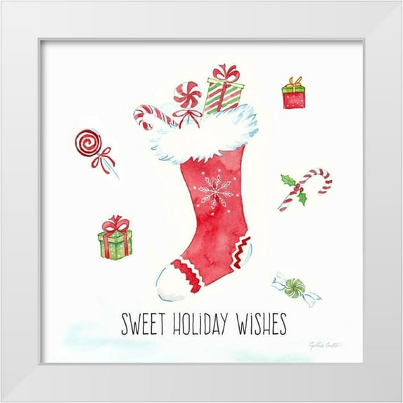 Coulter, Cynthia 15x15 White Modern Wood Framed Museum Art Print Titled - Vintage Holiday Cheer I