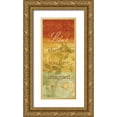 thumbnail image 1 of Coulter, Cynthia 15x32 Gold Ornate Wood Framed with Double Matting Museum Art Print Titled - Sentiment Spice Panel II - live, 1 of 4