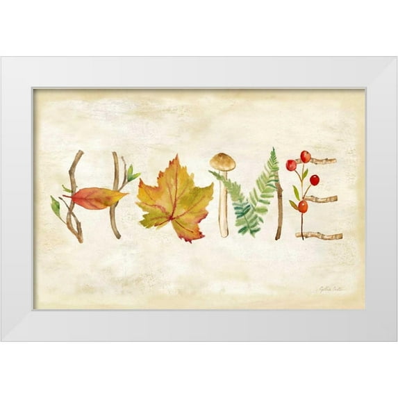 Coulter, Cynthia 18x13 White Modern Wood Framed Museum Art Print Titled - Nature Walk Home Sign