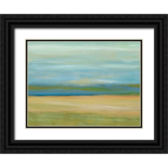 Coulter, Cynthia 18x15 Black Ornate Wood Framed with Double Matting Museum Art Print Titled - Horizon Field