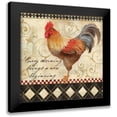 thumbnail image 1 of Coulter, Cynthia 20x20 Black Modern Framed Museum Art Print Titled - Rooster Sentiment II, 1 of 5