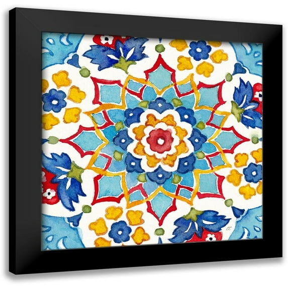 Coulter, Cynthia 20x20 Black Modern Framed Museum Art Print Titled - Turkish Tile II