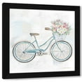 thumbnail image 1 of Cynthia Coulter 20x20 Black Modern Wood Framed Wall Art Titled - Vintage Bike w/flower basket I, 1 of 6