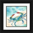 thumbnail image 1 of Coulter, Cynthia 20x20 Black Ornate Wood Framed with Double Matting Museum Art Print Titled - Sea Splash Crab, 1 of 4