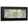 thumbnail image 1 of Coulter, Cynthia 24x12 Black Modern Framed Museum Art Print Titled - Cheer Coastal Sign II, 1 of 5
