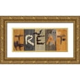 thumbnail image 1 of Coulter, Cynthia 24x12 Gold Ornate Wood Framed with Double Matting Museum Art Print Titled - Halloween Treat, 1 of 4