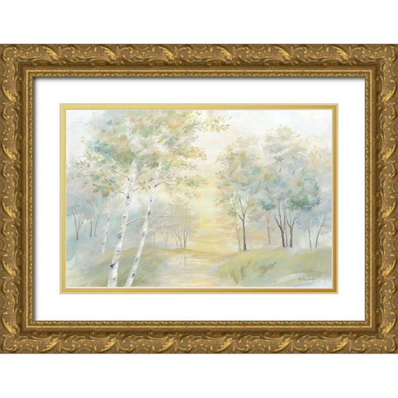 Coulter, Cynthia 24x17 Gold Ornate Wood Framed with Double Matting Museum Art Print Titled - Sunny Glow landscape