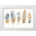 thumbnail image 1 of Coulter, Cynthia 24x17 White Modern Wood Framed Museum Art Print Titled - Watercolor Feathers Neutral Landscape, 1 of 4