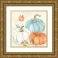 thumbnail image 1 of Coulter, Cynthia 26x26 Gold Ornate Wood Framed with Double Matting Museum Art Print Titled - Pumpkin Patch I, 1 of 4