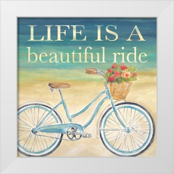 Coulter, Cynthia 26x26 White Modern Wood Framed Museum Art Print Titled - Beautiful Ride I