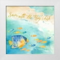 thumbnail image 1 of Coulter, Cynthia 26x26 White Modern Wood Framed Museum Art Print Titled - Sea Splash Sentiments I, 1 of 4