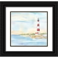 thumbnail image 1 of Coulter, Cynthia 28x26 Black Ornate Wood Framed with Double Matting Museum Art Print Titled - East Coast Lighthouse III, 1 of 4