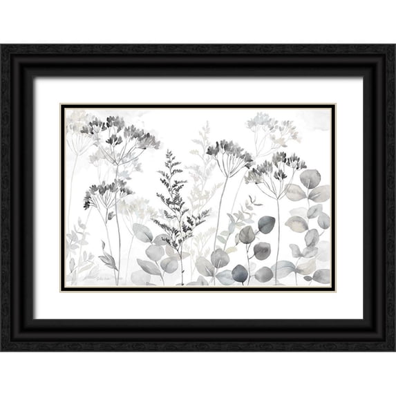 Coulter, Cynthia 32x23 Black Ornate Wood Framed with Double Matting Museum Art Print Titled - Botanical Landscape neutral