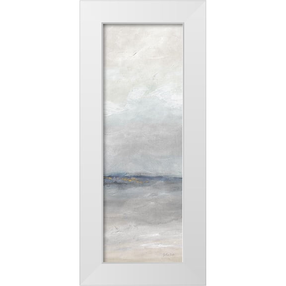 Coulter, Cynthia 7x14 White Modern Wood Framed Museum Art Print Titled - Crystal Gray Bay panel II