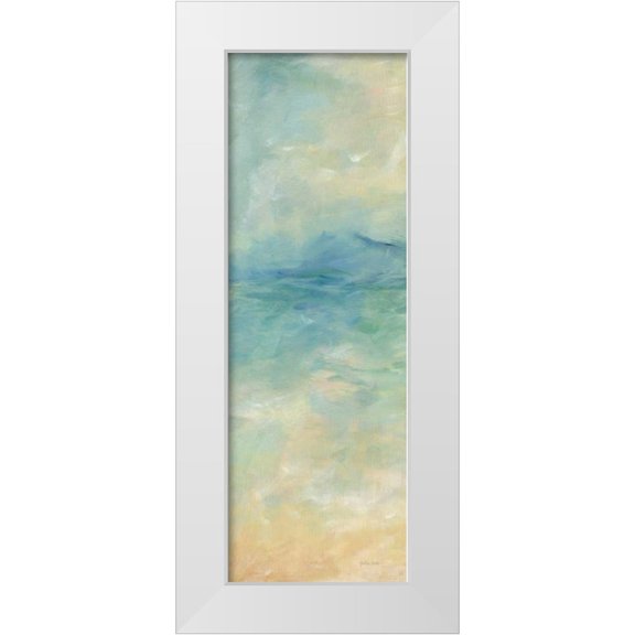 Coulter, Cynthia 7x14 White Modern Wood Framed Museum Art Print Titled - Ocean Reflections Panel I