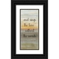 thumbnail image 1 of Coulter, Cynthia 8x14 Black Ornate Wood Framed with Double Matting Museum Art Print Titled - Hope is the Thing with Feathers Panel C, 1 of 4