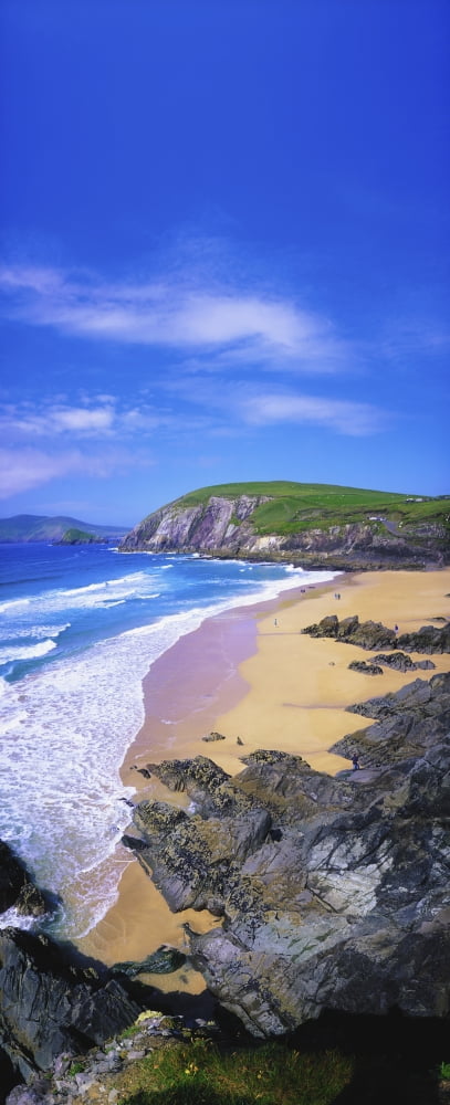 Coumeenoole Beach Dingle Peninsula Co Kerry Ireland Canvas Art - The Irish Image Collection Design Pics (18 x 44)