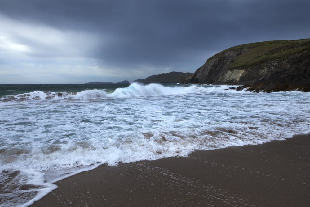 Coumeenoole Beach at Slea Head Dingle Peninsula County Kerry Ireland Canvas Art - George Munday Design Pics (36 x 24)