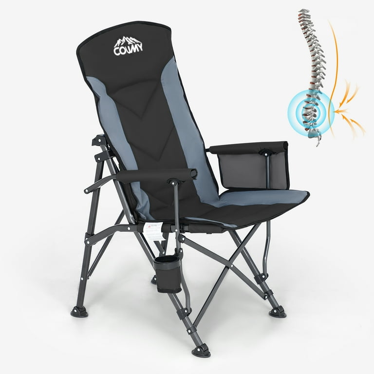 Coumy Oversized Camping Chair, Foldable Travel Chair, Heavy Duty
