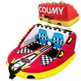 thumbnail image 1 of Coumy Towable Tubes for Boating, 1-2 Riders Boat Tube for Tubing, Tubes for Boats, Inflatable Pull Boats, Water Tube, Full Nylon Cover, Towable Rider Deck for Water Sports, Boating, Waterskiing, 1 of 8