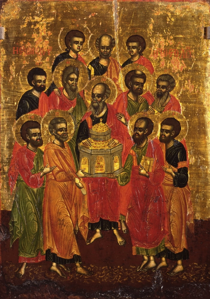 Council Of The Holy Apostles Canvas Art - (24 x 36)