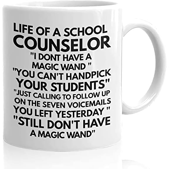 Counselor Coffee Mug - Funny s for Guidance Counselors Mental Therapist - Freud Freudian Psychology Mugs - School Psychologist Psychiatrist Cup - of a School Counselor 11oz White