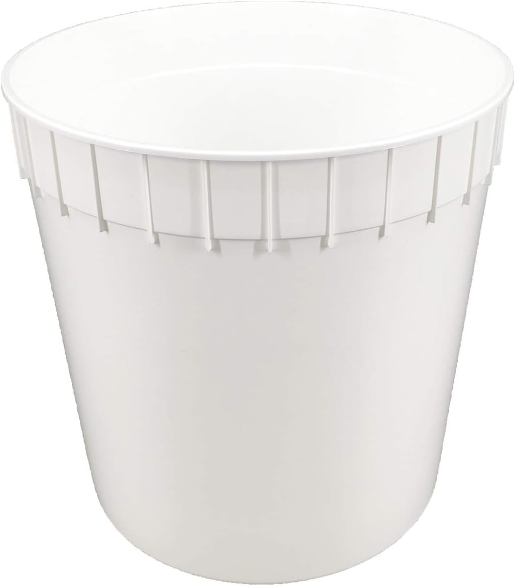 Count] 2.5 Gallon HDPE Plastic Ice Cream Tub Lids Not Included