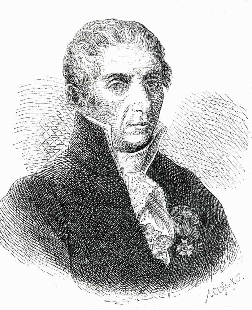 Count Alessandro Volta 1745 To 1827 Italian Physicist Who Developed The Electric Battery Engraved By Adolf Closs 1840 To 1894 Canvas Art - Ken Welsh  Design Pics (26 x 32)