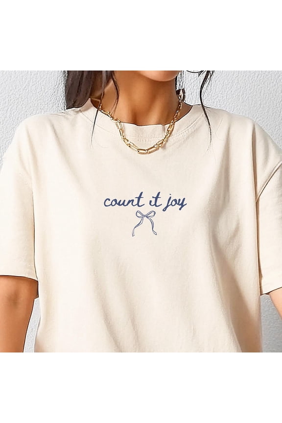 Count Joy Subtle Christian Preppy T-Shirt