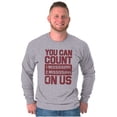 thumbnail image 1 of Count On Me Mississippi Long Sleeve TShirt Men Women Brisco Brands L, 1 of 1