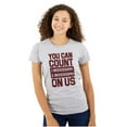 thumbnail image 1 of Count On Me Mississippi Womens Slim Fit Graphic Tee Brisco Brands L, 1 of 3
