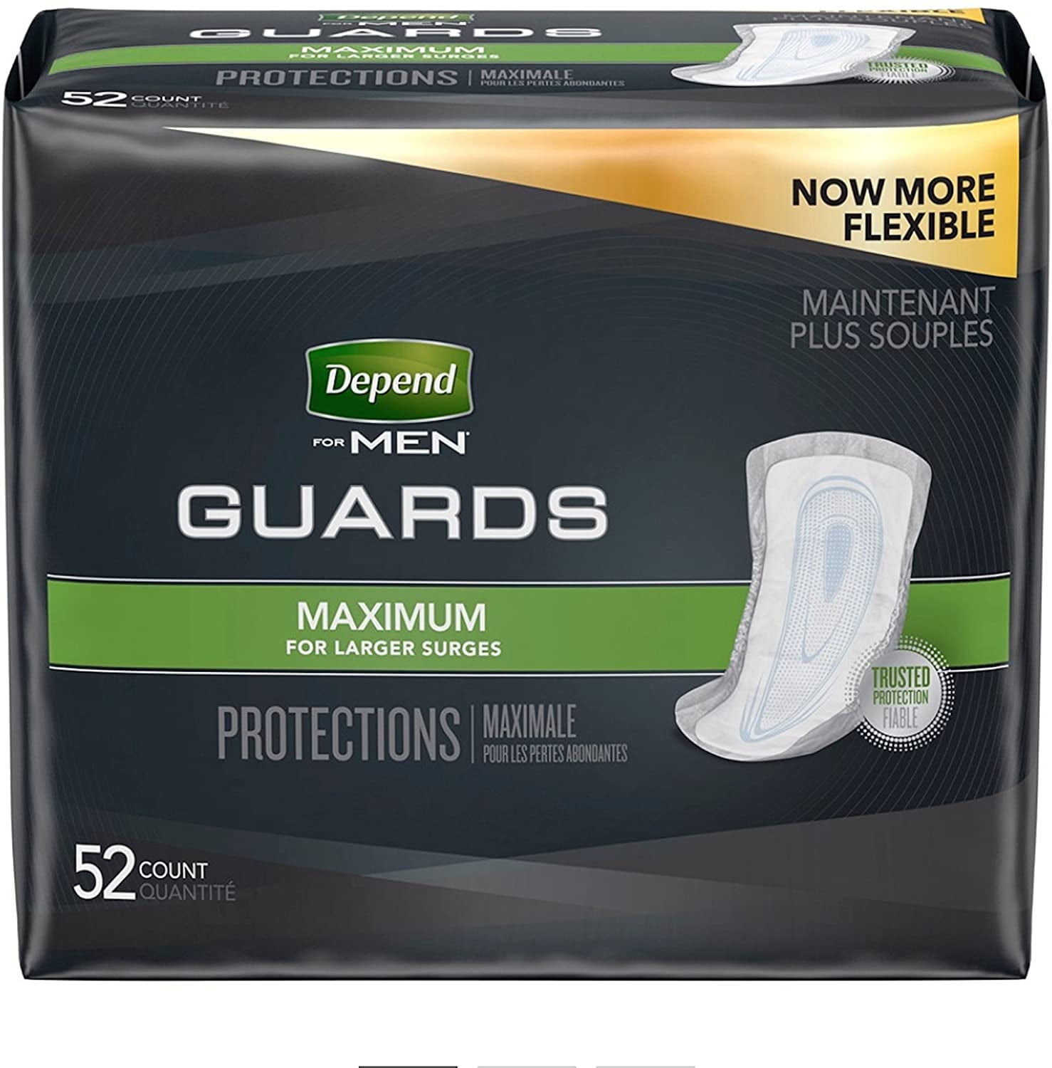 Count ( Package) Depend Incontinence Guards / Shields for Men
