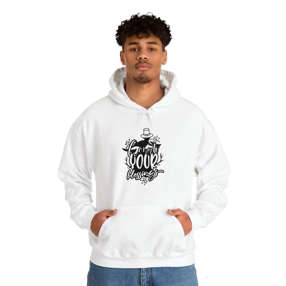Count The Blessings Thanksgiving Unisex Heavy Blend™ Hooded Sweatshirt