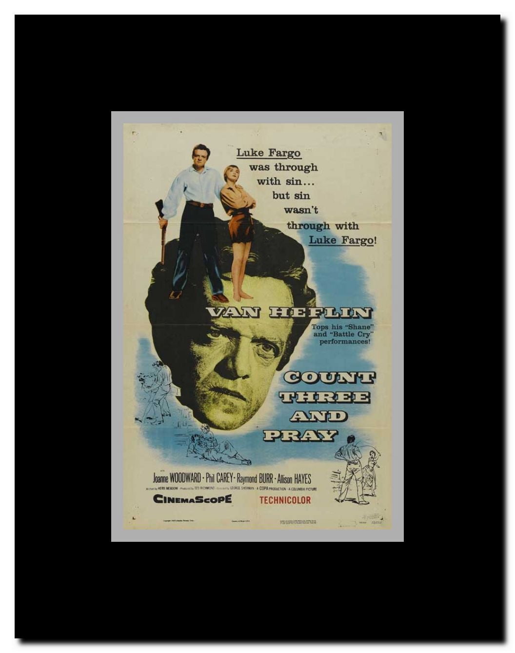 Count Three and Pray Framed Movie Poster