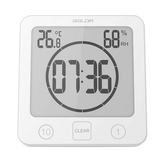 Count Up and Count Down Timer Function with Portable and Battery-Powered Design, Waterproof for Water Spray (Digital Shower Clock)