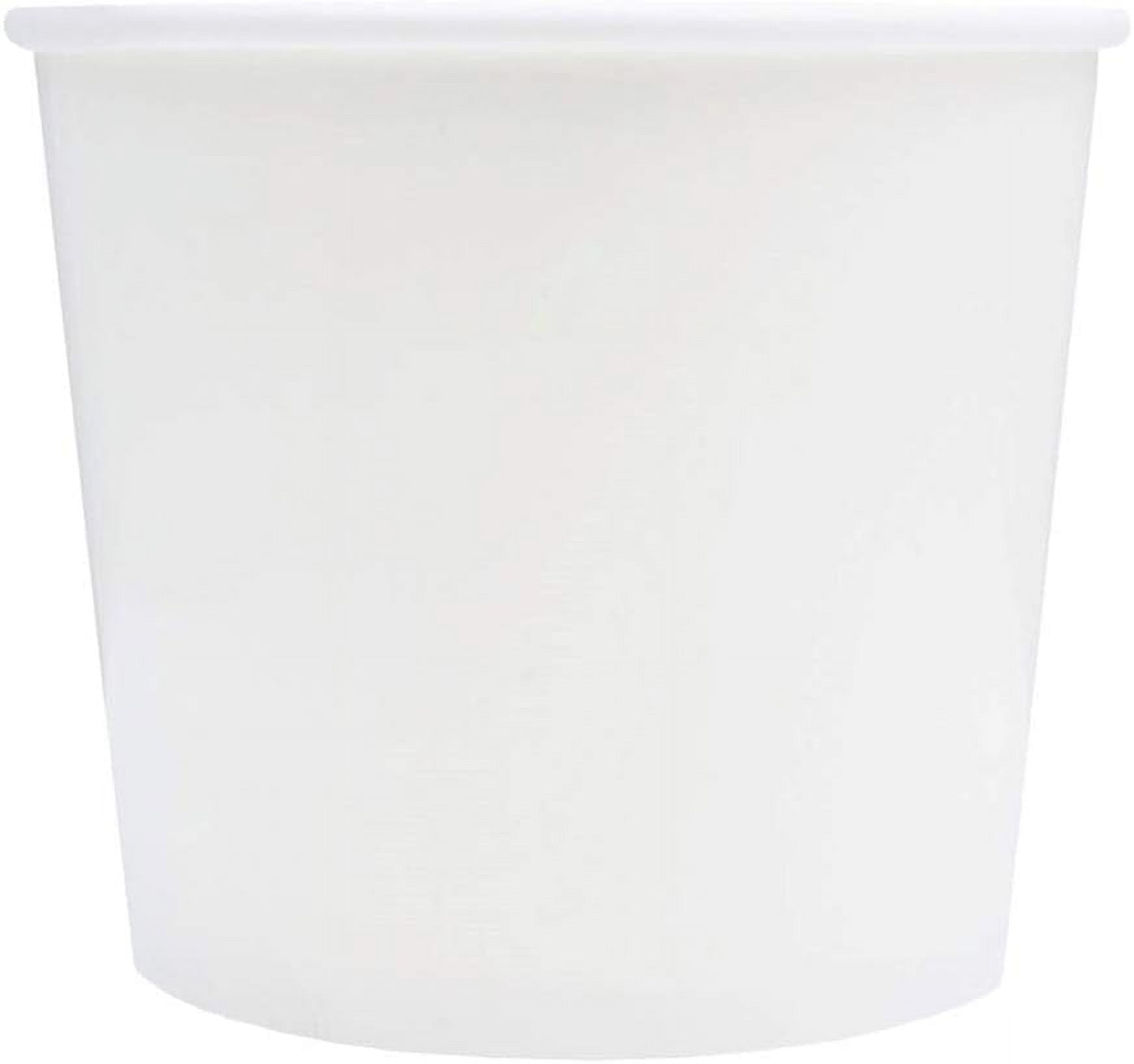 Count White Disposable Ice Cream Bowls 12 oz Paper Ice Cream Cups