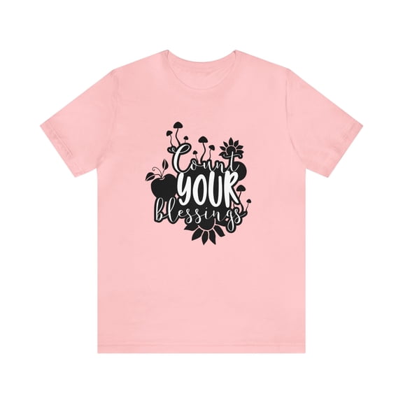 Count Your Blessings Streetwear Christian Unisex Jersey Short Sleeve Tee