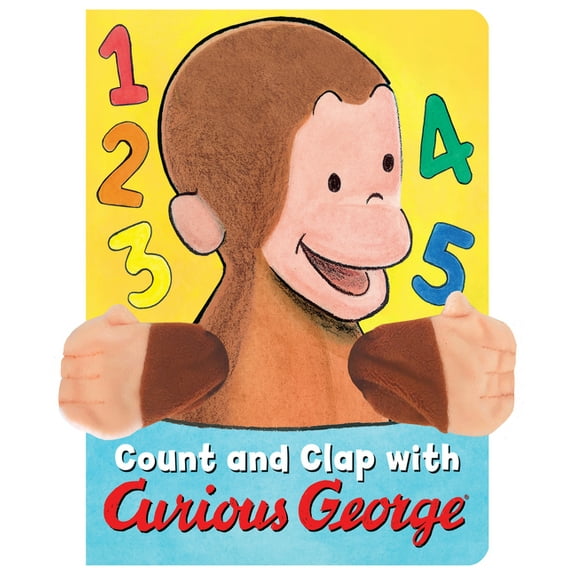 Curious George Count and Clap with Curious George Finger Puppet Book, (Hardcover)