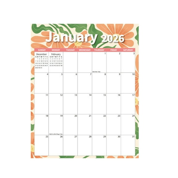 Countdown Calendar, 2026 Magnetic Calendar Planner & Countdown Calendar, Home Gift Set - 12-Month Schedule Tracking, Clearly Marked Dates/Holidays, Premium Durable Materials,