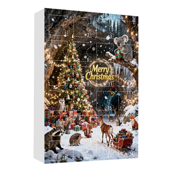 Countdown Calendar Set for Animal Lovers 2025 24 Day Countdown Kit with Cute Theme Ornament for Enthusiasts