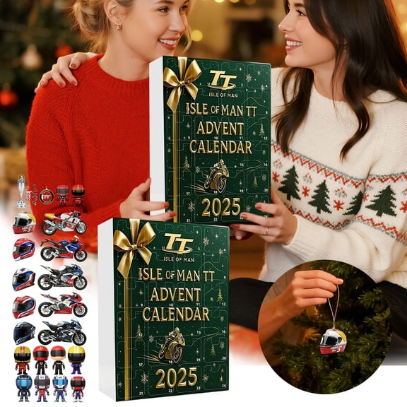 Countdown Calendar with 24 Day Advent Surprise & 2D Acrylic Designs, Daily Reveal for Birthday Celebration All Ages, Holiday Activity Set